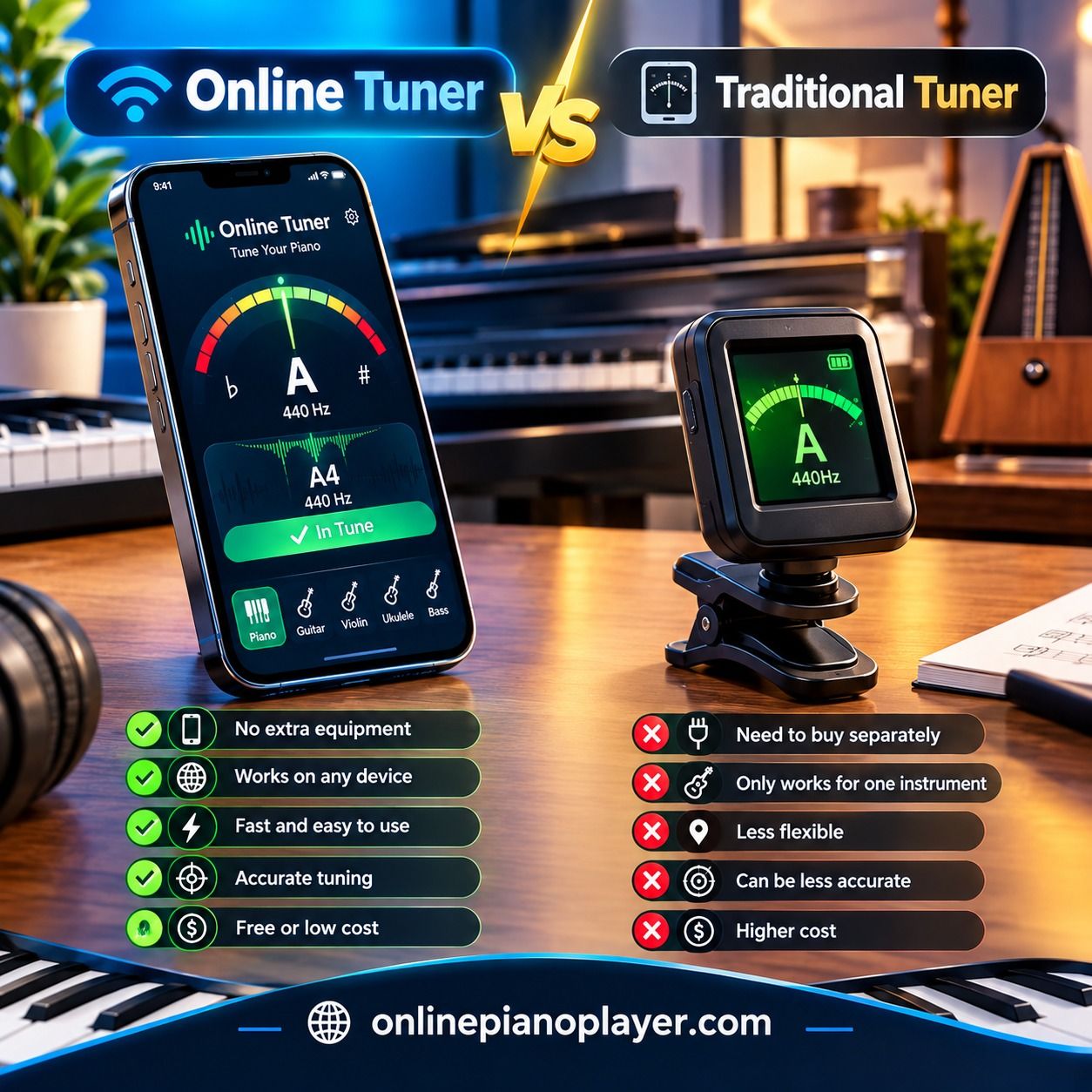 Online Tuner vs Traditional Tuner